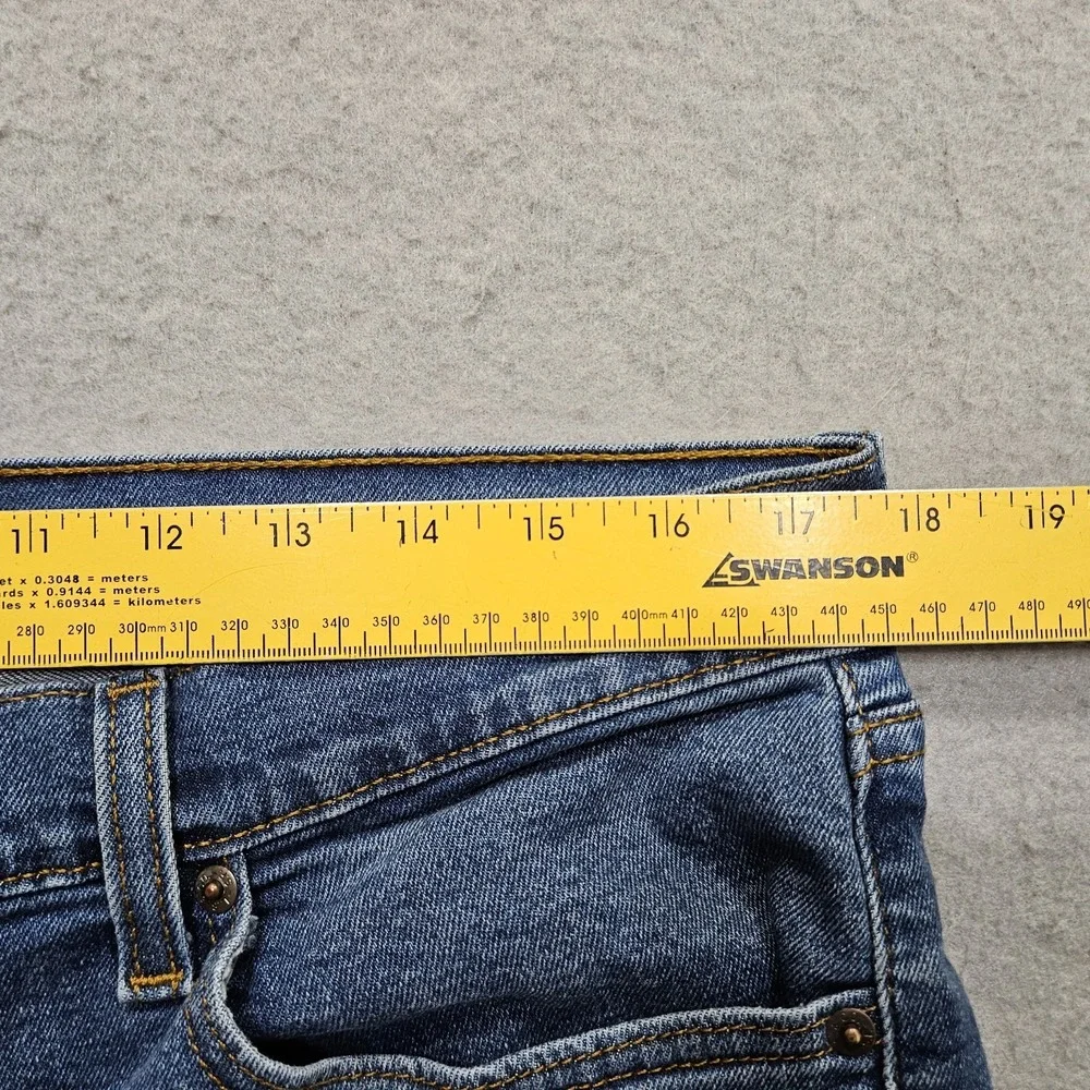 Levi Strauss Signature Slim Mens Jeans 36x32 Blue Medium Wash Mid Rise Stretch